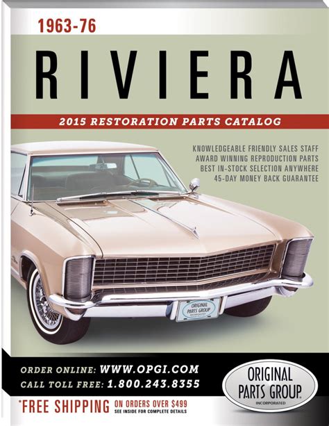 riviera parts catalog